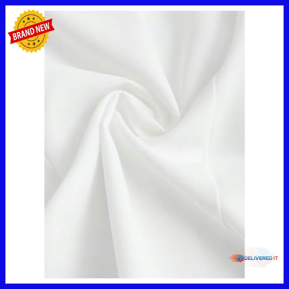 Polyester Puff Sleeve Button Down Crop Blouse Fit… - image 4